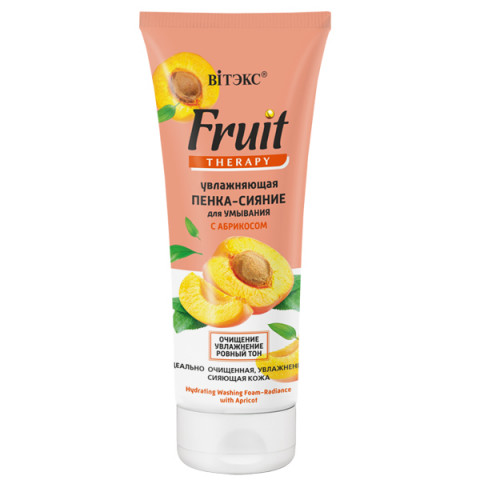Пенка-сияние увлажняющая для умывания Витэкс Fruit therapy с абрикосом 200 мл Пенка-сияние увлажняющая для умывания Витэкс Fruit therapy с абрикосом 200 мл