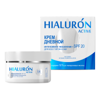 Крем дневной для всех типов кожи Белкосмекс Hialuron Active Интенсивное увлажнение+SPF 20 48 г Крем дневной для всех типов кожи Белкосмекс Hialuron Active Интенсивное увлажнение+SPF 20 48 г