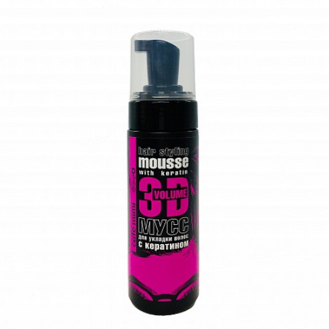 Мусс для укладки волос с кератином CafeMimi Hair styling mousse with keratin 3D VOLUME 150 мл Мусс для укладки волос с кератином CafeMimi Hair styling mousse with keratin 3D VOLUME 150 мл