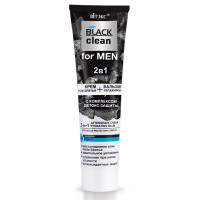 Крем после бритья+Бальзам увлажняющий 2 в 1 Витэкс Black Clean for MEN с комплексом детокс-защиты 100 мл Крем после бритья+Бальзам увлажняющий 2 в 1 Витэкс Black Clean for MEN с комплексом детокс-защиты 100 мл