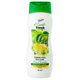Крем-гель для душа Витекс ЛАЙМ и ЛЕМОНГРАСС EXOTIC FRESH JUISE 500мл Крем-гель для душа Витекс ЛАЙМ и ЛЕМОНГРАСС EXOTIC FRESH JUISE 500мл
